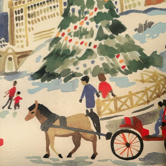 Talbots Christmas Central Park Large Tote - Picture 3 of 10